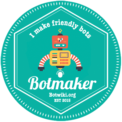 Reconnaissance du bot amical pour le travail sur le robot glitch Glitch80bot "Friendly online bot"