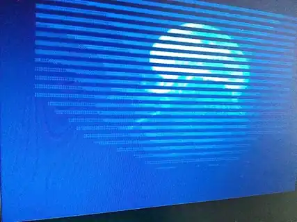 méduse eau bleue animation de pixels sur Amstrad CPC