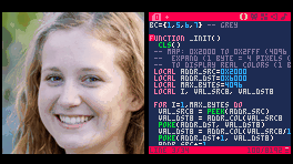 Convert a JPG image to Pico-8 format and display