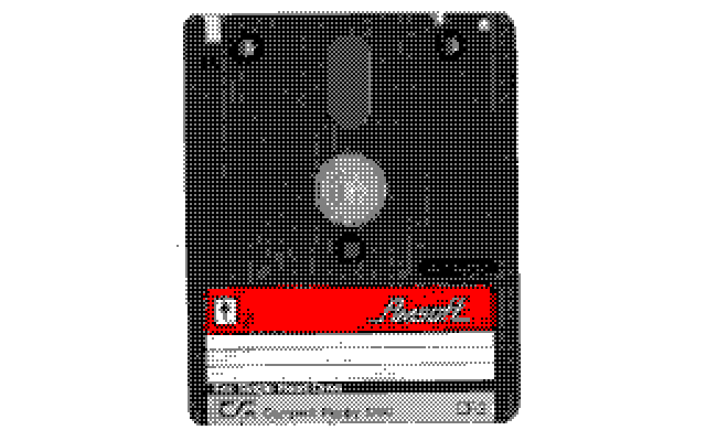 Amsoft CF-2 floppy disk converted to Amstrad 4 color palette with Image-To-Amstrad-CPC ImgToCPC